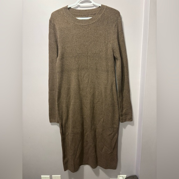 Gap CashSoft Rib Mini Sweater Dress cashmere brown - Picture 2 of 6